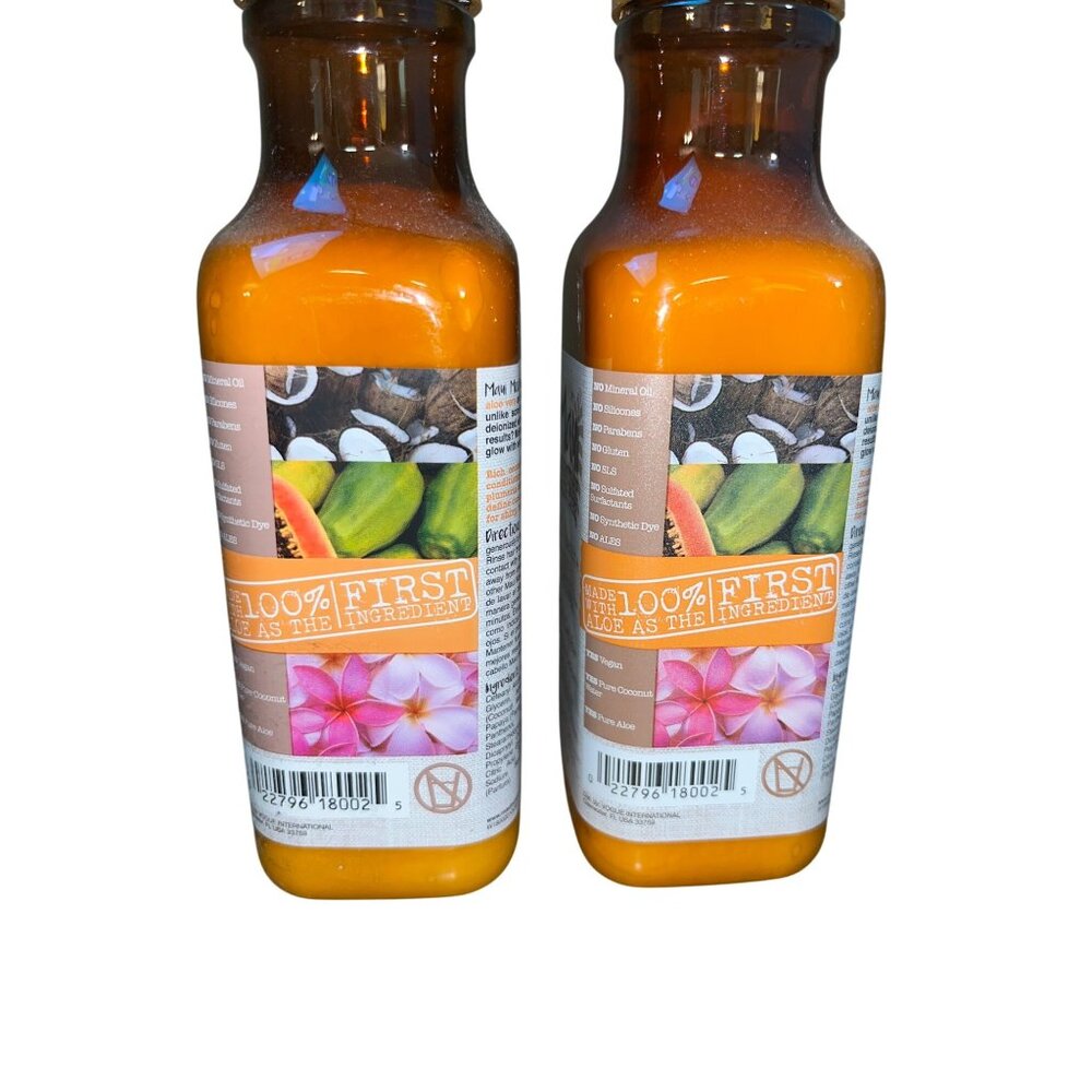 Maui Moisture Hair Care Curl Quench + Coconut Oil Conditioner 2 Bottles Silicone